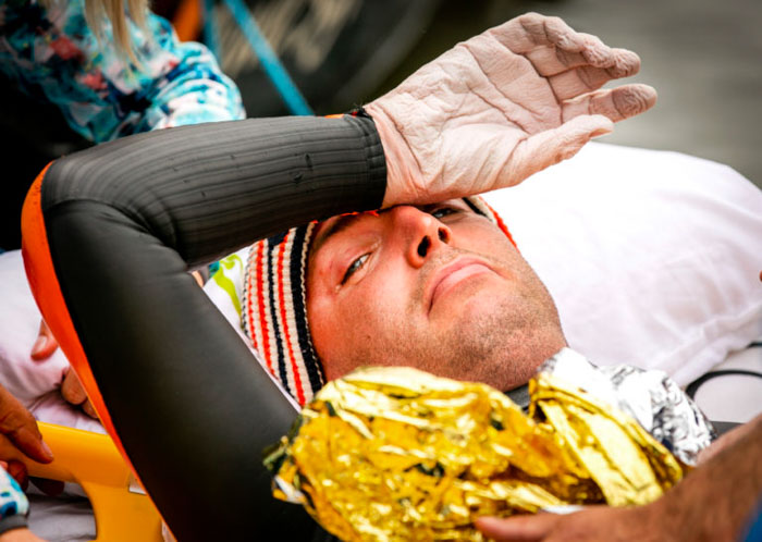 Фотоистория: как Маартен победил рак и проплыл 163 км за 55 часов