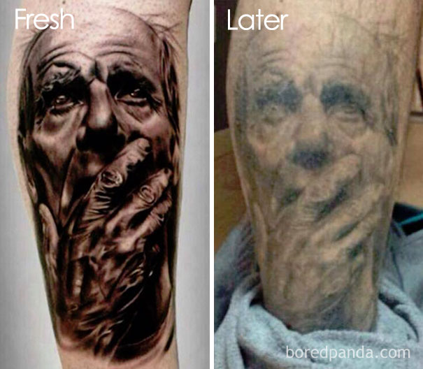 Как стареют татуировки: 24 поучительных фото