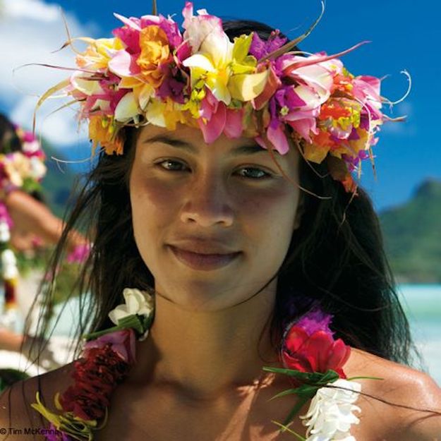 Прекрасные женщины Полинезии.